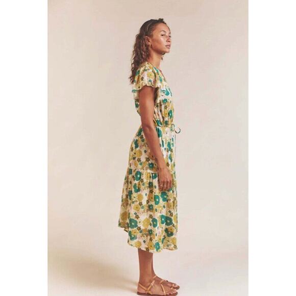 Trovata Dresses & Skirts - TROVATA Birds of Paradis Sz M Medium Kristi Dress Bungalow Yellow Green Dress